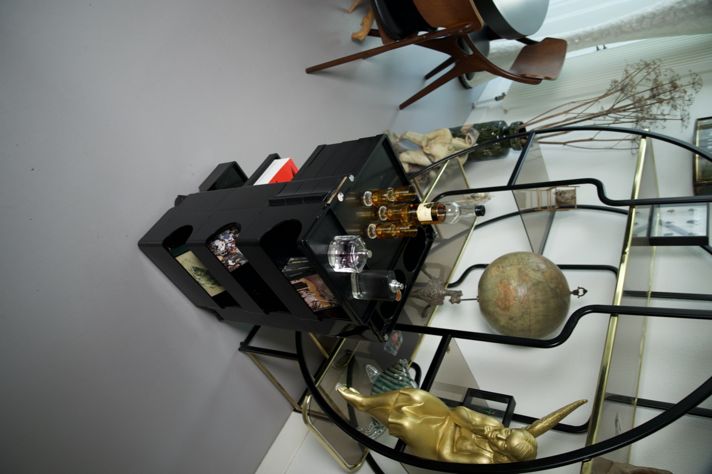 Boby trolley styled in a collector's room